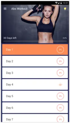 Abs Workout android App screenshot 0