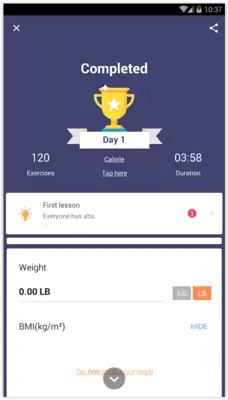 Abs Workout android App screenshot 7