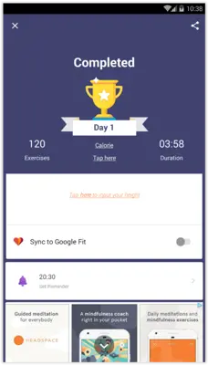 Abs Workout android App screenshot 8